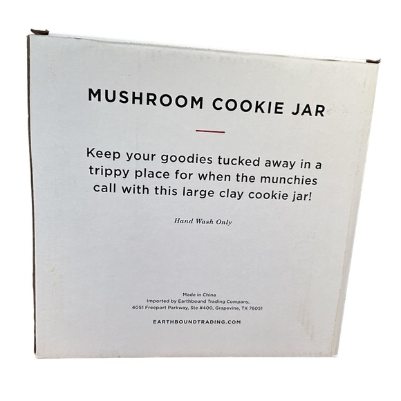 Ceramic Mushroom Cookie Jar, Brand Earthbound Trading Company - Picture 6 of 7